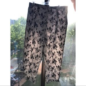 Lace print capris-sz 16